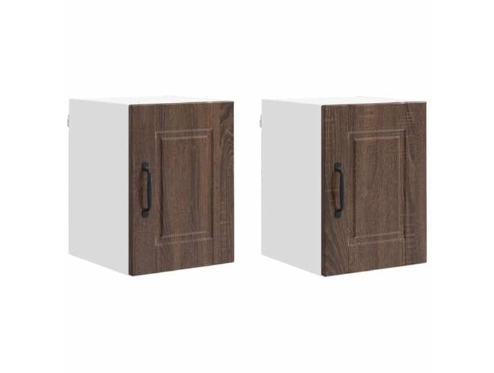 Küchenschrank 30 x 31 cm PORTO 2 Stück Braun Eichen-Optik Holzwerkstoff Holzwerkstoff, 2 Stück je 30 x 31 cm, Braun Eichen-Optik, für moderne Küchen, zeitgemäßes Design, kompakt