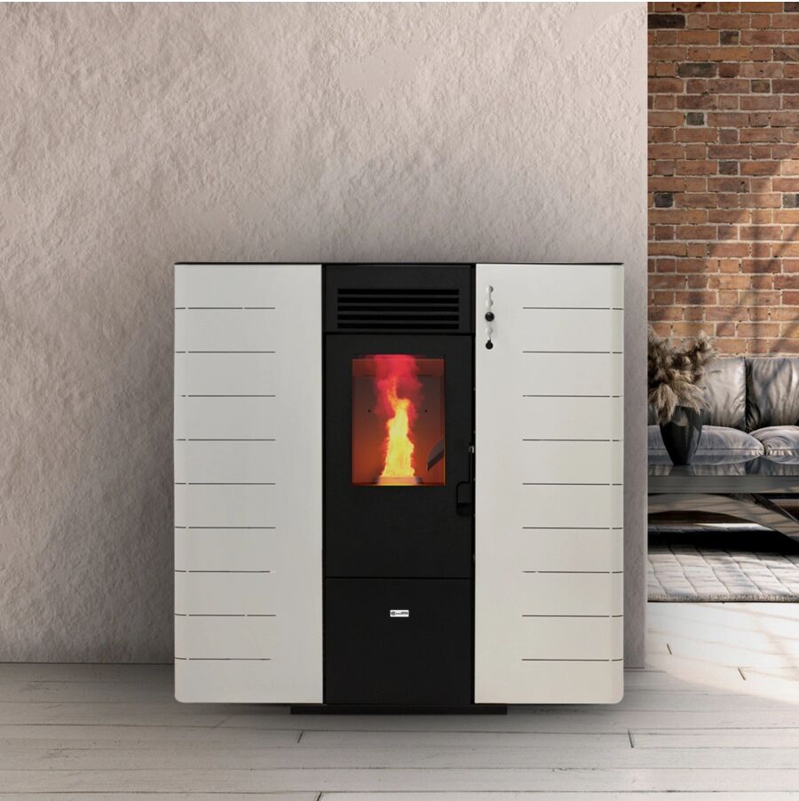 Canadian Stove STUFA A PELLET SLIM 10C BIANCO 9,01KW