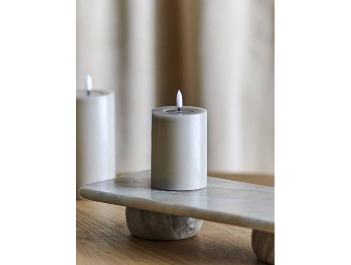 Bougie LED Ponza 10cm Beige