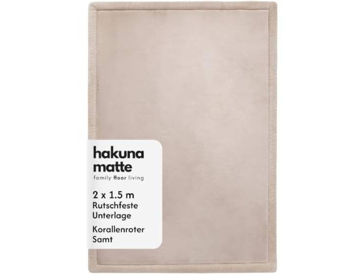 Hakuna Matte Wolkenweiche Spielmatte Baby 200x150x2,5cm, beige,Tatami Matte