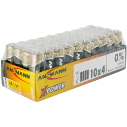 Ansmann Batterie AA 40er 40x Mignon, LR6/1.5V/40er Box (40 Stk., AA), Batterien + Akkus