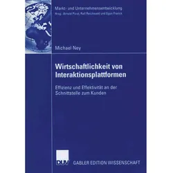 Wirtschaftlichkeit von Interaktionsplattformen, Fachbücher von Michael Ney