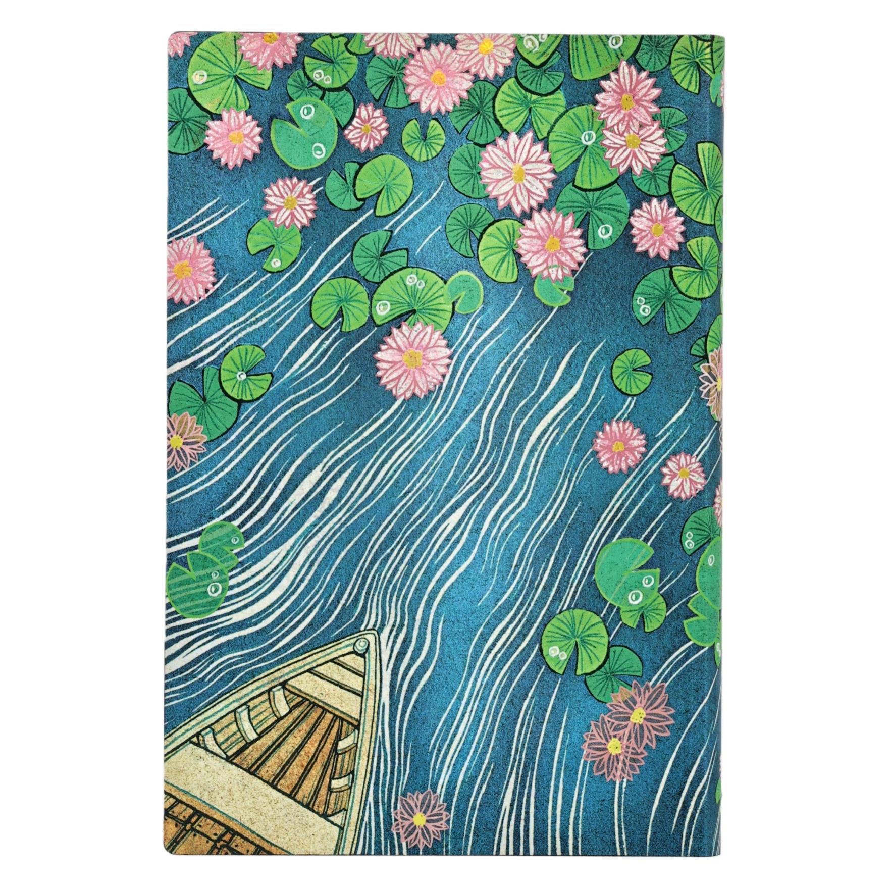 Paperblanks Notizbuch Softcover Fluss der Lotusblüten Mini LIN (A6, Liniert, Weicher Einband) (FB1552-0)