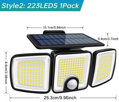 Handpicked Choices Solar Motion Sensor Light Outdoor Super Bright Waterproof Solar Security Light With Wide Angle Illumination 1pcs Style2