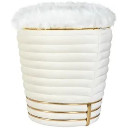 Kayoom Hocker Britteny 300 Elfenbein / Gold