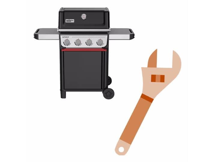 Weber SPIRIT E-410 montiert Gasgrill – Weber Gasgrill – schwarz