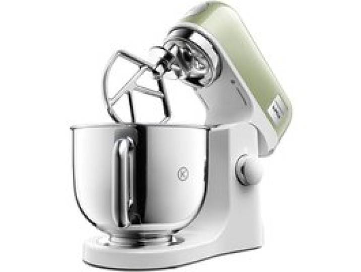 Kmix KMX760AGR Robot Pâtissier 1000W Bol Inox 5L Corps Métal Kit 3 Accessoires Couvercle Anti-Éclaboussures Vert