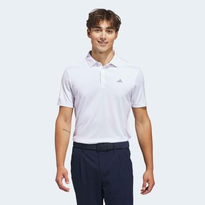 Poloshirt ADIDAS PERFORMANCE "PERFORMANCE SOLID", Herren, Gr. XXL, weiß, Obermaterial: 100% Polyester, normal, Shirts