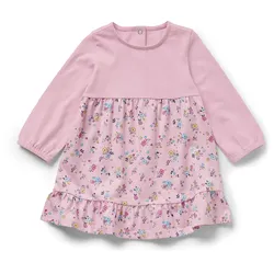 Tchibo - Baby-Jerseykleid - Mädchen - Gr. 98/104 - rosa/geblümt