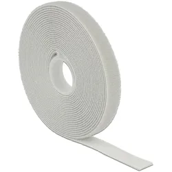Delock Klettband auf Rolle L 5 m x B 13 mm grau