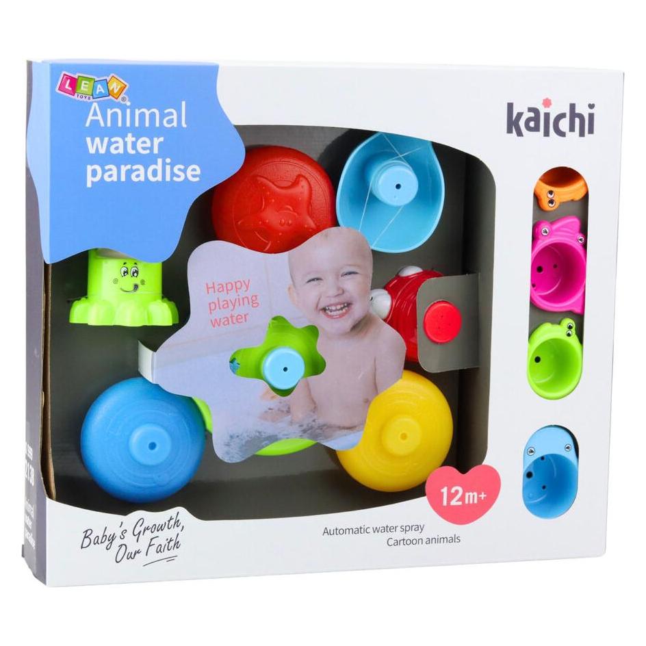 Lean Toys Interaktives Badespielzeug-Set Fountain Animals Cups (65615476)