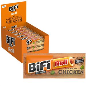 BiFi Fleischsnack Roll Chicken, Chicken-Salami, je 45 g, 24 Stück