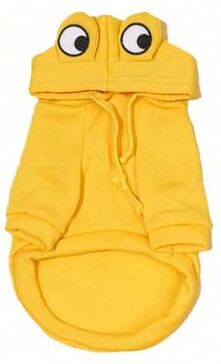 Multicon Wholesale Hub Cute Frog Pet Sweater, Green Dog Hoodie For Small Dogs, Fun Design, Keep Your Pup Cozy And Stylish yellow s