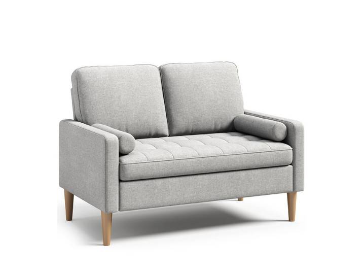 Bealife 2-Sitzer Kleine Couch, mit Armlehne, 121x76x87cm, Für kleine Räume / Kinderzimmer geeignet.