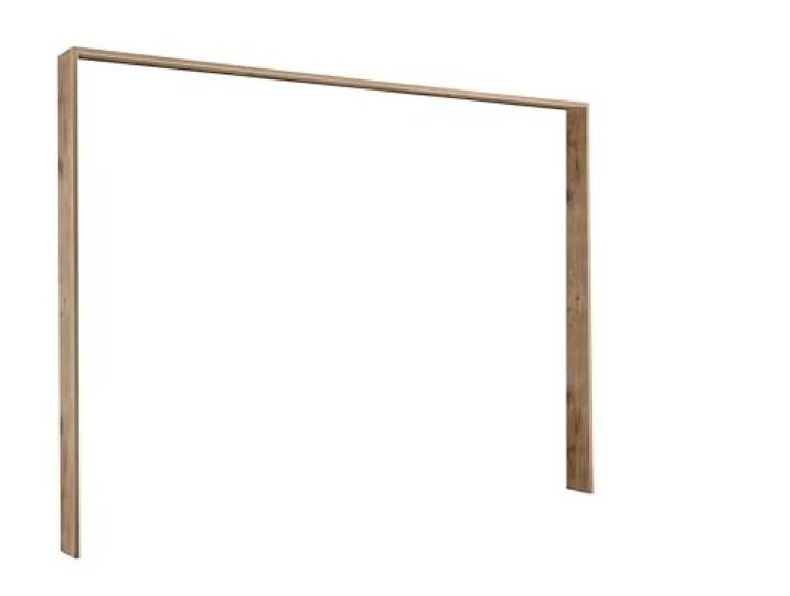 möbelando Passepartout >Leo< 279x229,4x23 cm in Viking Oak hell/Weiß, Melamin, robust, pflegeleicht, zerlegt geliefert, Zubehör für Schwebetürenschrank 270 cm, modernes Design, einfache Montage