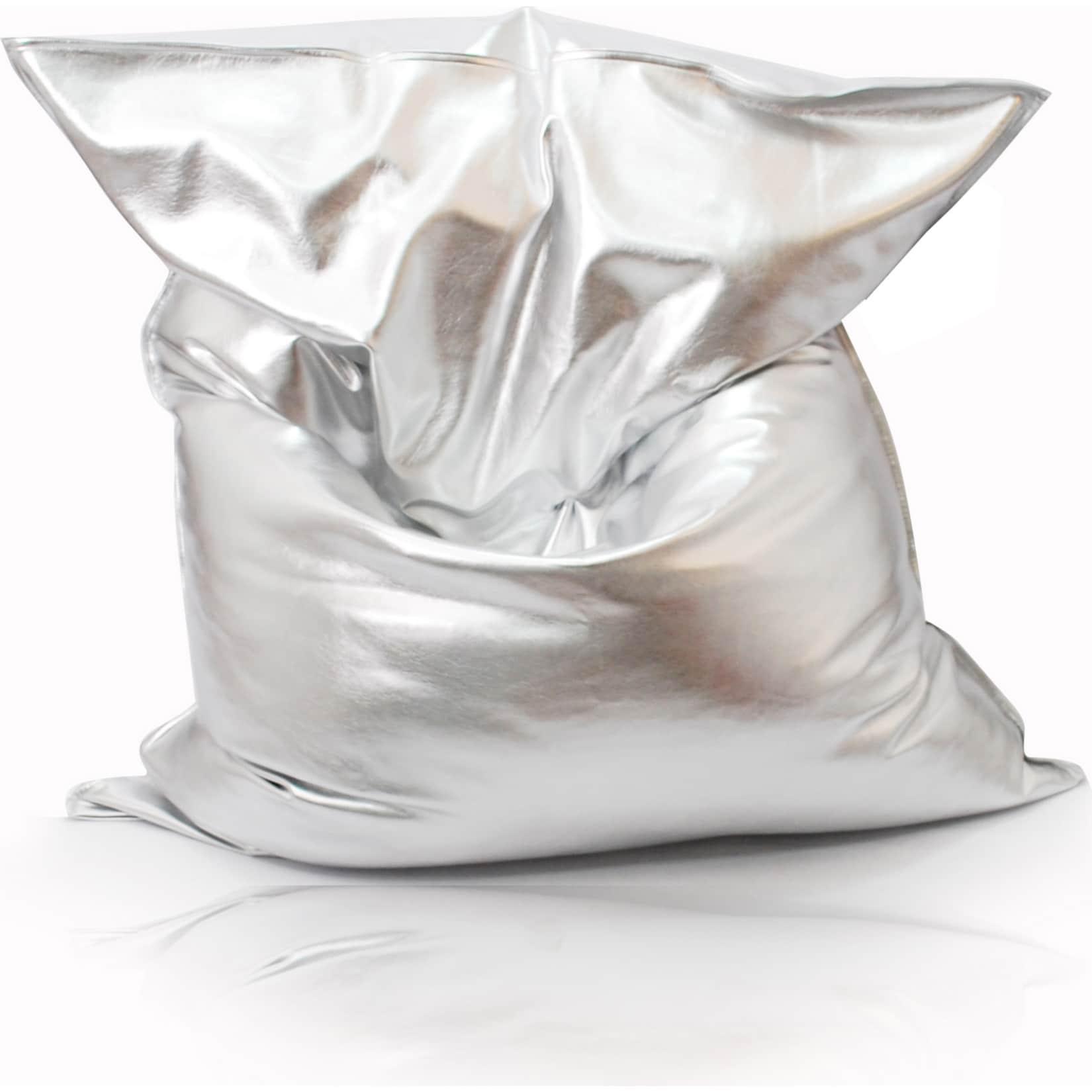 KINZLER Riesen-Sitzsack "Nugget", silber