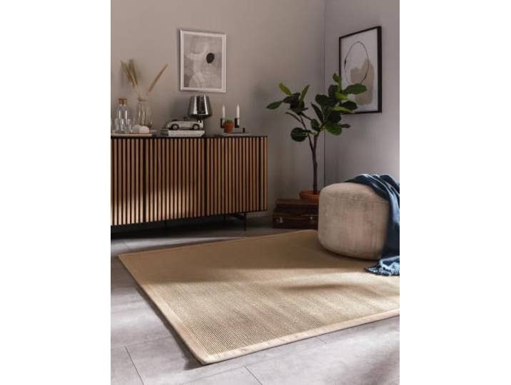 benuta Nest Sisal Naturfaser Teppich Sana - Creme 200x200 cm - Robuster Teppich für Esszimmer & Wohnzimmer - 100% Sisal Naturfaser - Zeitloses Design