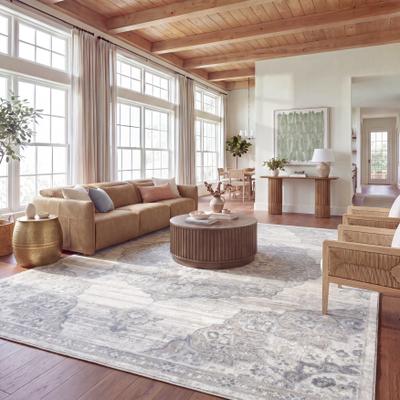 SAFAVIEH Brentwood Coral Distressed Medallion Rug