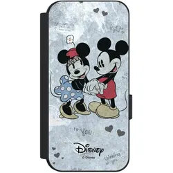 Nivocase Klapphülle für Google Pixel 9 Pro Handyhülle aus Kunst Leder NIVOflip schwarz Disney Vintage (Google Pixel 9 Pro), Smartphone Hülle, Schwarz
