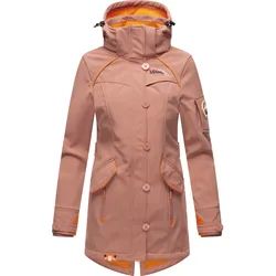 MARIKOO Damen Outdoor Softshell Jacke mit abnehmbarer Kapuze Soulinaa
