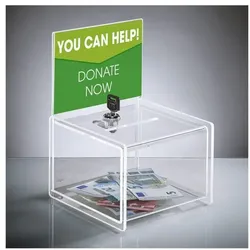 Sigel Aktionsbox mit Schloss VA151 transparent, 15x22x15 cm