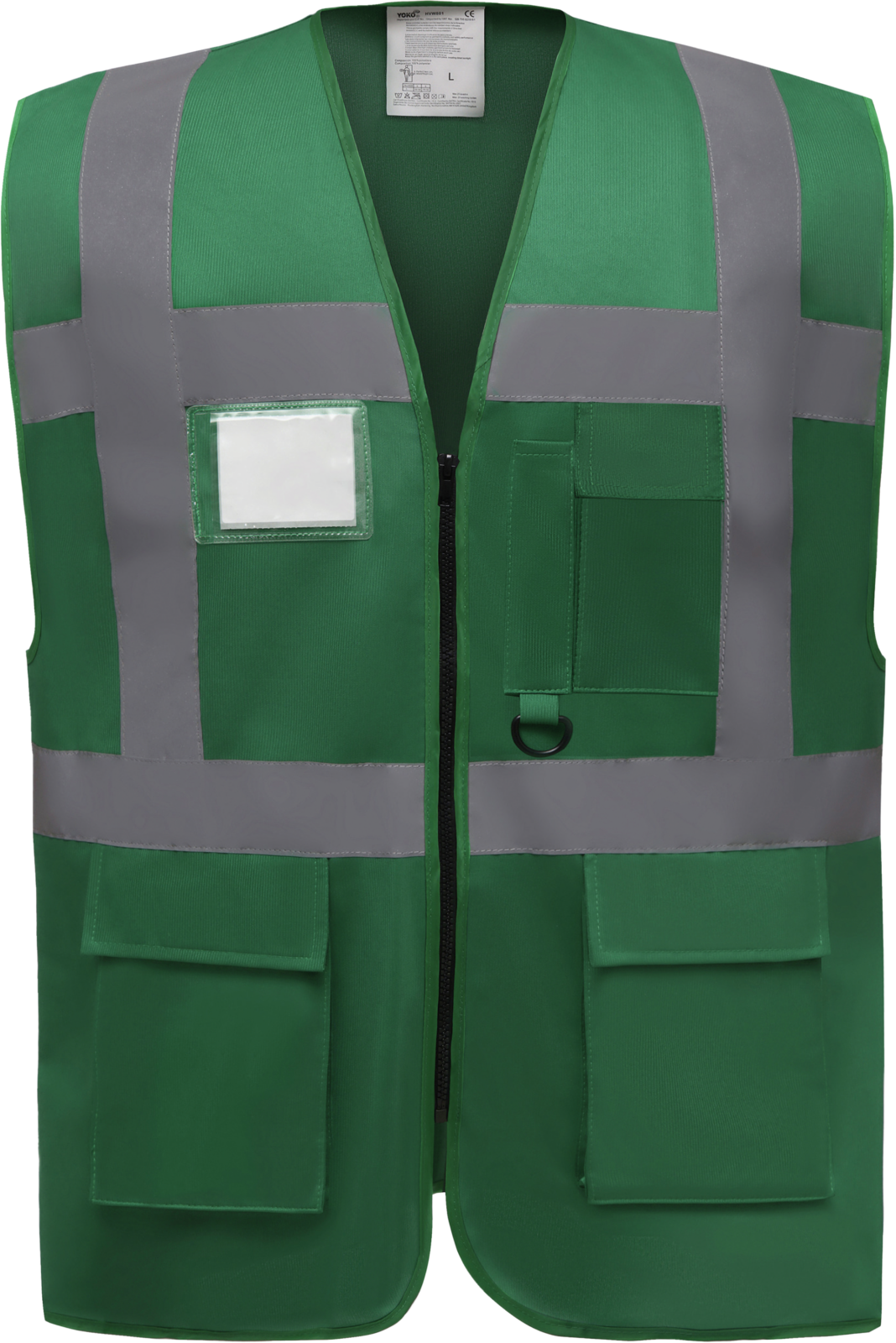 YOKO Gilet de travail RETRO multipoches vert Vert XXL