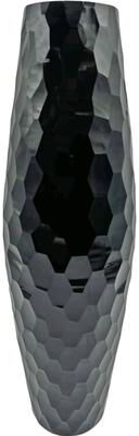 Bergamo Art "17"" High Decorative Handmade Patterned Cylinder Glass Vase"