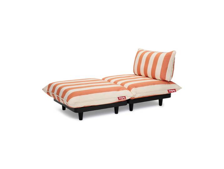FATBOY bain de soleil PALETTI DAYBED (Stripe Orange Creme - Polypropylène et oléfine)
