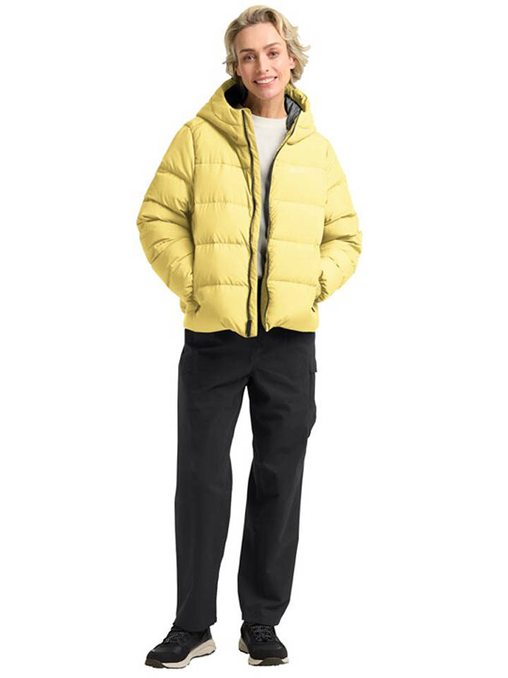 Jack Wolfskin Daunenjacke "Frozen Place" in Gelb - S