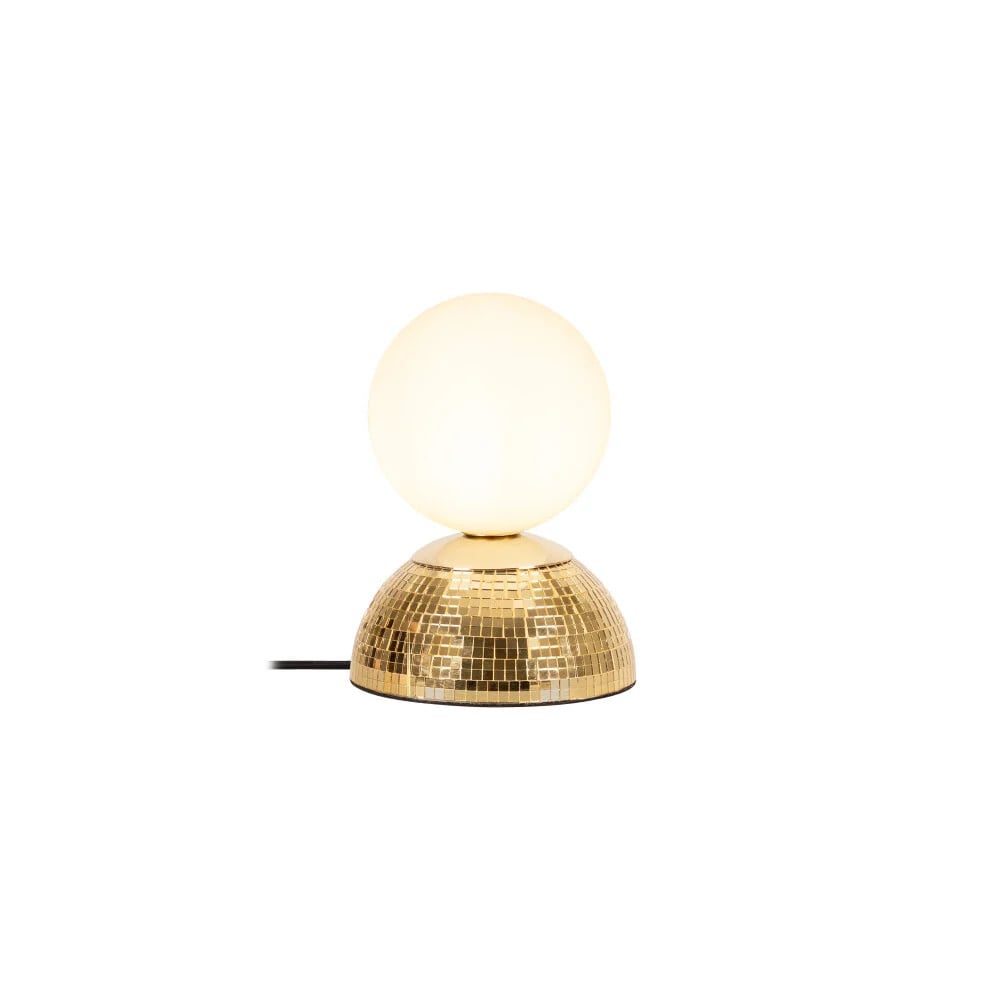 Lucide GLITZER Tafellamp Goud met Bolvormig Design