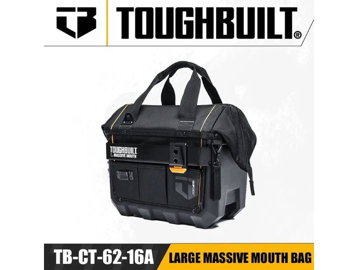 TOUGHBULILT TB-CT-62-12/TB-CT-62-16A/TB-CT-62-20 12 pouces/16 pouces/20 pouces, outil d'étanchéité à fermeture éclair à fond dur et étanche à grande bouche