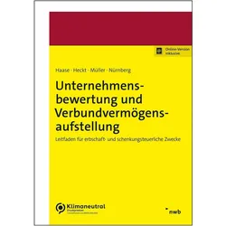 Unternehmensbewertung und Verbundvermögensaufstellung, Fachbücher von Florian Haase, Philip Nürnberg, Sven Müller, Lukas Heckt
