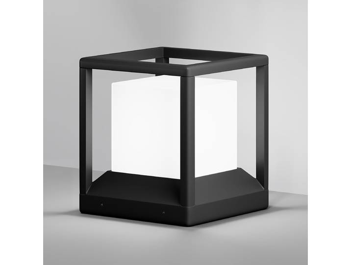 Borne lumineuse Trim 23 x 26 x 23cm Gris