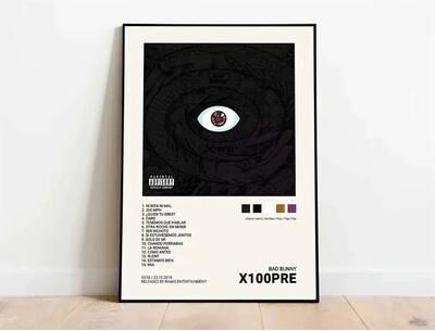 Inspired Living Quevedo & Latin Rap Stars Music Wall Art Canvas Aesthetic Hip Hop Room Decor Poster 30x40cm No Frame 4