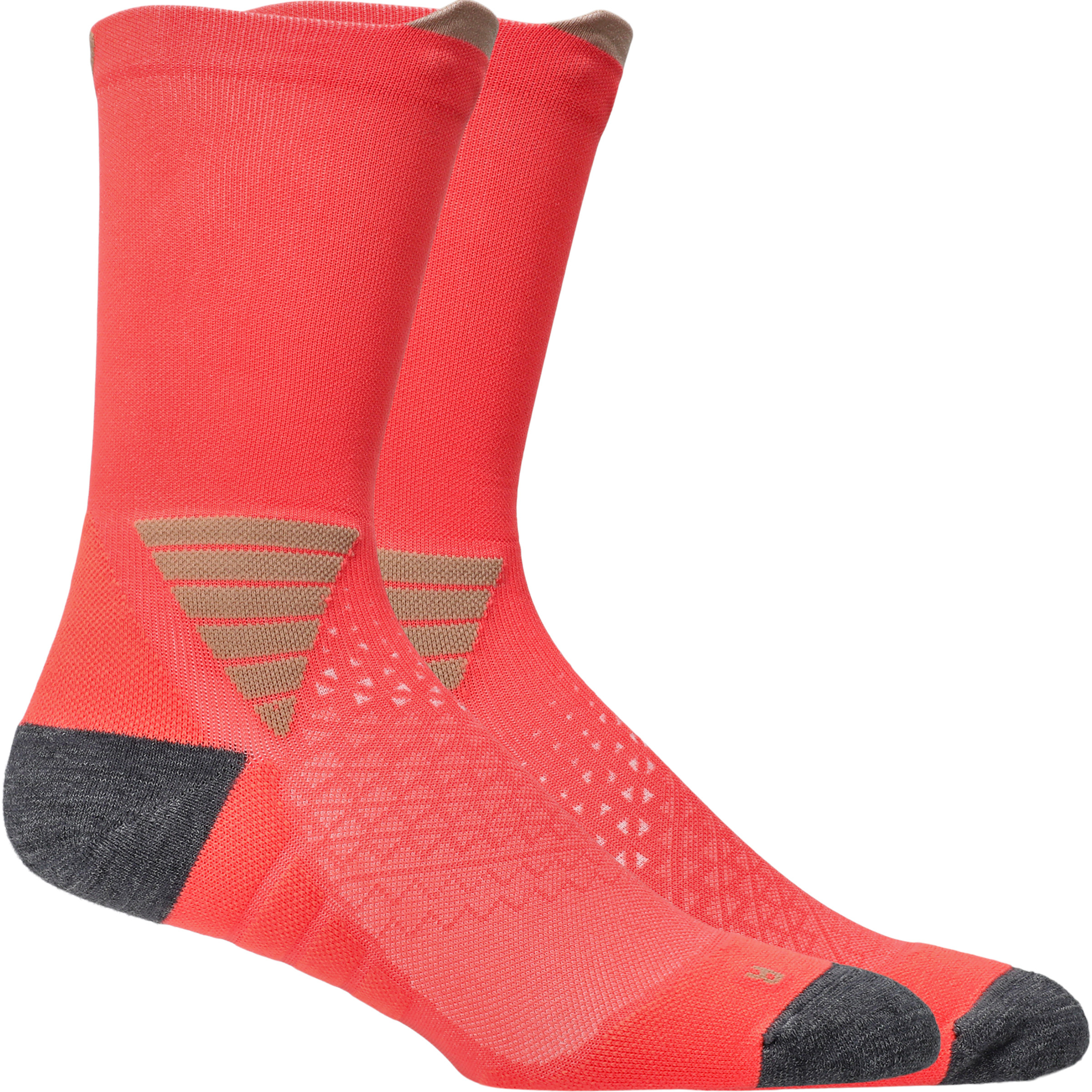 Asics Fujitrail Crew Laufsocken pink Größe 39 Trailrunning | Laufen Hautfreundlich Merinowolle