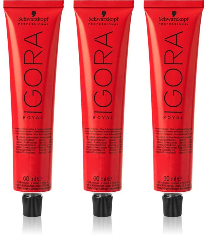 Schwarzkopf Professional IGORA Royal coloration cheveux conditionnement avantageux teinte 6-00 Dark Blonde Natural Extra
