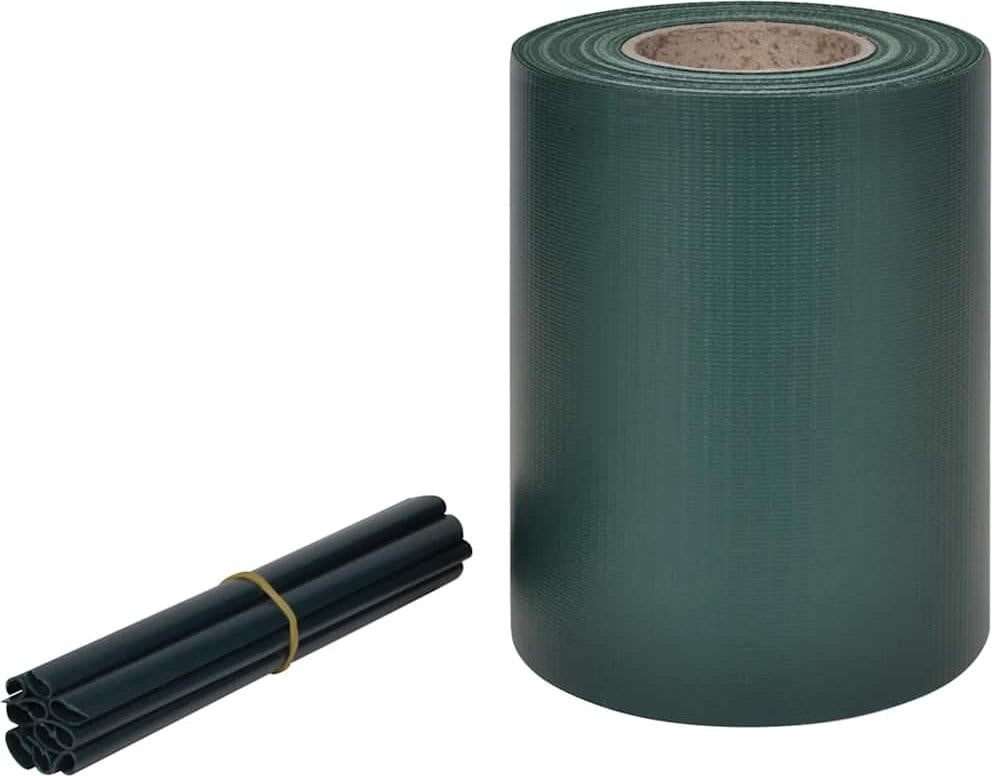 vidaXL Privacy-scherm van PVC, Groen, 70 x 0,19 m
