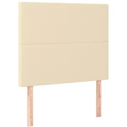 vidaXL Kopfteil Creme 90x5x118/128 cm Stoff