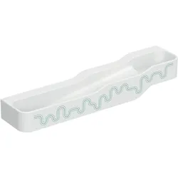Geberit Bambini Spiel und Waschlandschaft, B:180cm, 4 Waschplätze, tieferes Becken links, ohne Überlauf, 502.977.79.2, Farbe: weiß-alpin / Dekor: waldgrün - hellgrün / ohne Hanhnloch
