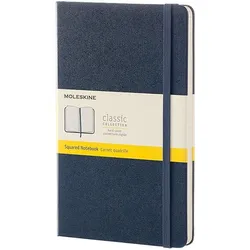 Moleskine Kariertes Notizbuch L 240 Seiten saphirblau harter Einband