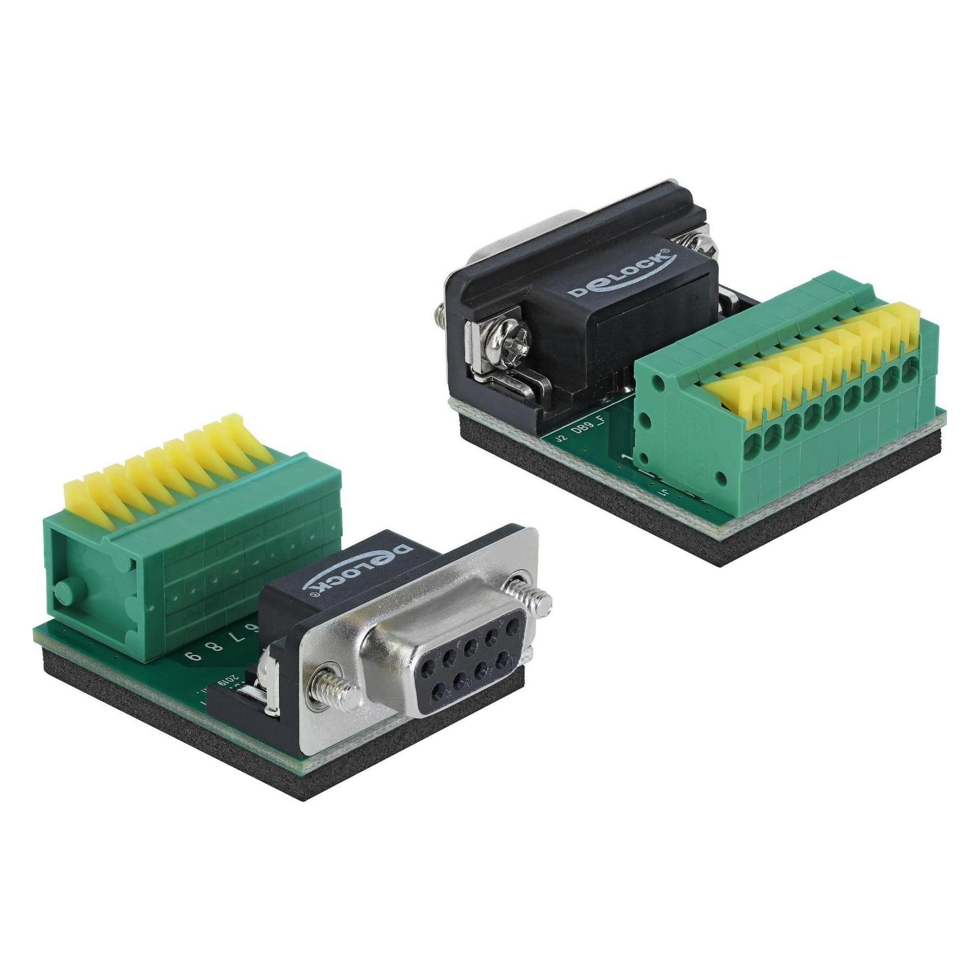 Delock Adapter Sub-D 9 Pin F Terminalblock 9 Pin 0 cm (66322)