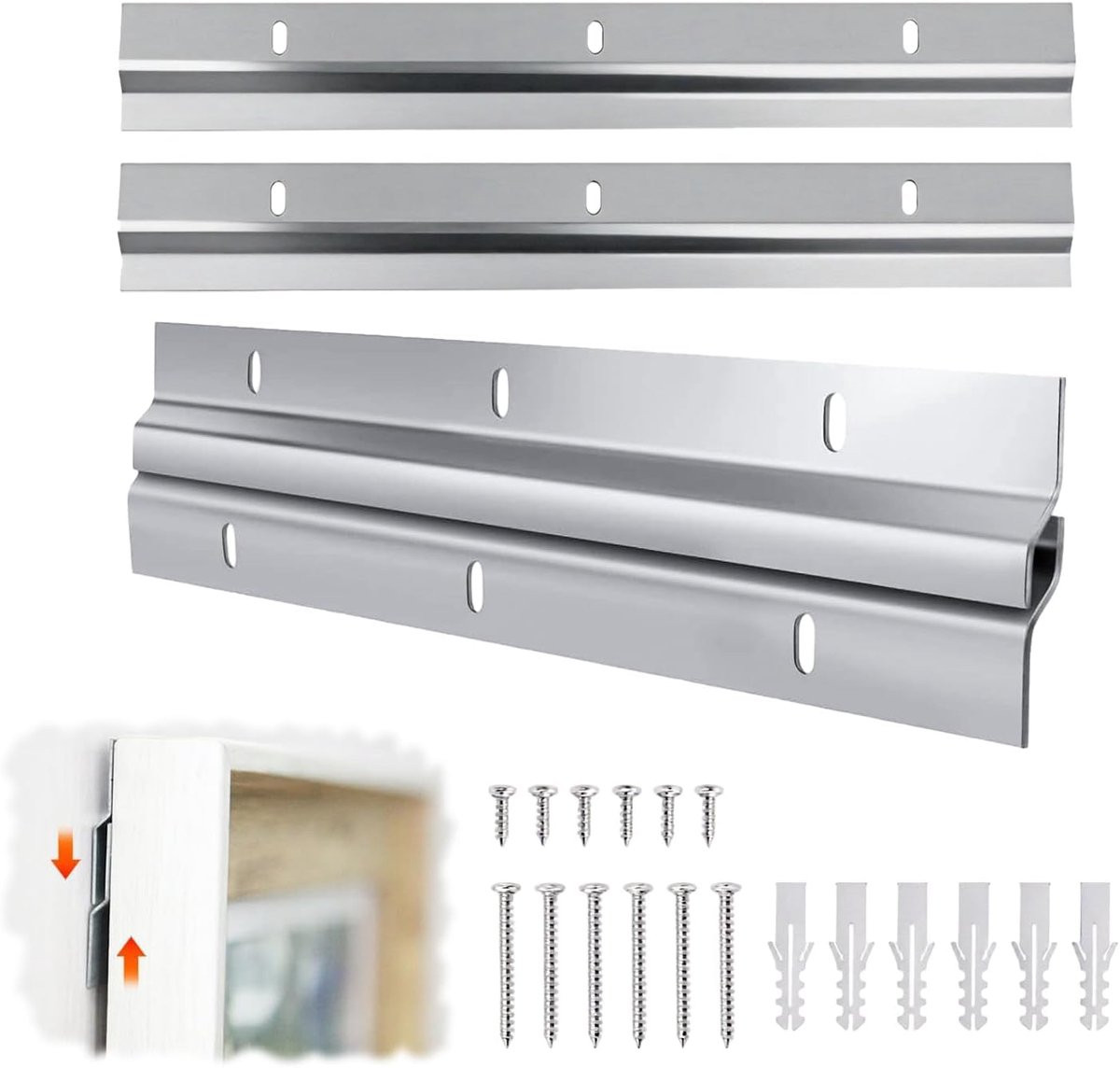 ShopVlot Z-Hanger Photo Hanging System - Z Bar Clamps voor Spiegel en Wandframe - French Cleat Hangers
