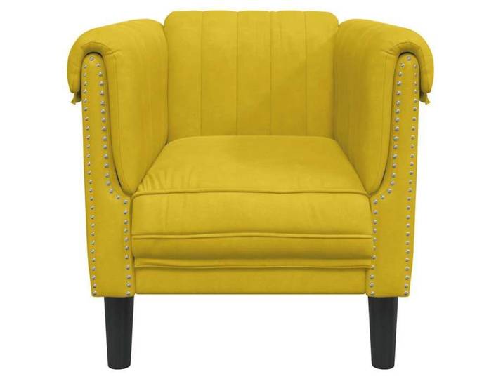 Canapé 1 PLACE - Moderne Fauteuil - pour 1 personne - jaune velours C5468