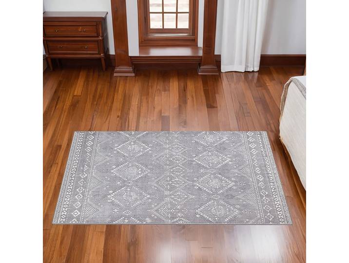 Kurzflorteppich Targo Grau/Taubengrau 170 x 120cm Mischgewebe