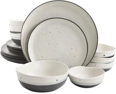 Gibson Elite Rhinebeck 16-Piece Double Bowl Dinnerware Set