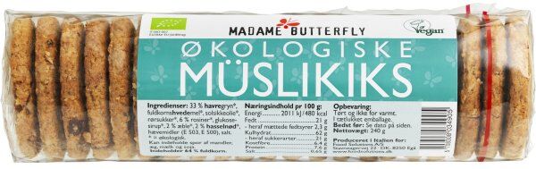Madame Butterfly Øko Müslikiks, 240 G