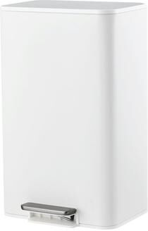 Garvee Bathroom Trash Can, Small Trash Can with Soft-Close Lid, Foot Pedal & Inner Bucket, Stainless Steel Garbage Can