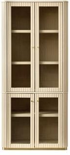 HULALA HOME Aristo Modern 3-Shelf Bookcase Cabinet