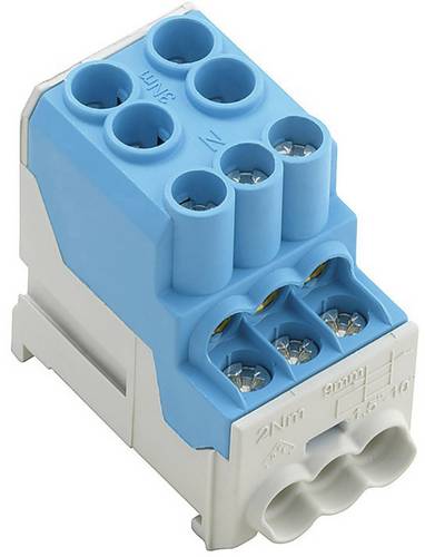 Weidmüller 1561920000 Verteiler-Reihenklemme Schrauben Blau 3St.