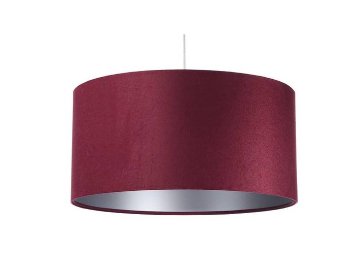 Onzeno Hängeleuchte Lila 30/20 cm, Silberfarben, Lila, Kunststoff, E27, 0.45x20x30 cm, Lampen & Leuchten, Innenbeleuchtung, Hängeleuchten, Pendelleuchten